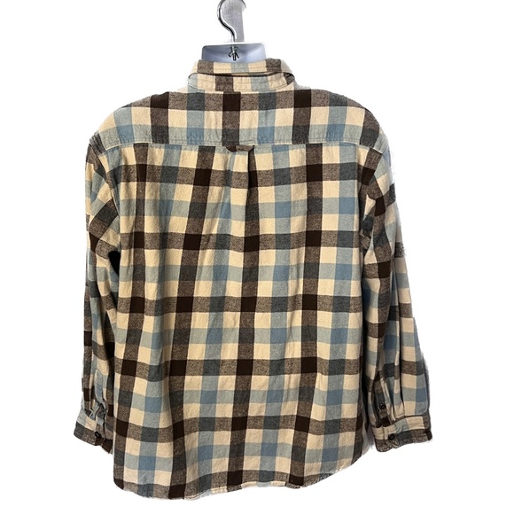 Dakota Grizzly Shirt Flannel Plaid Sz XXL Cowboy Western Brown Blue 100% CottonD - Picture 4 of 6